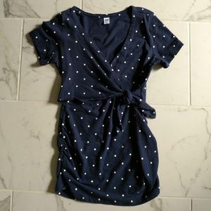 Old Navy Maternity Slub-Knit Tie-Front Top